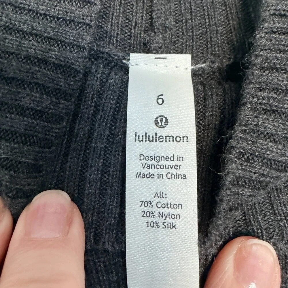 Lululemon Keep it‎ Cozy Dress 6 Gray
